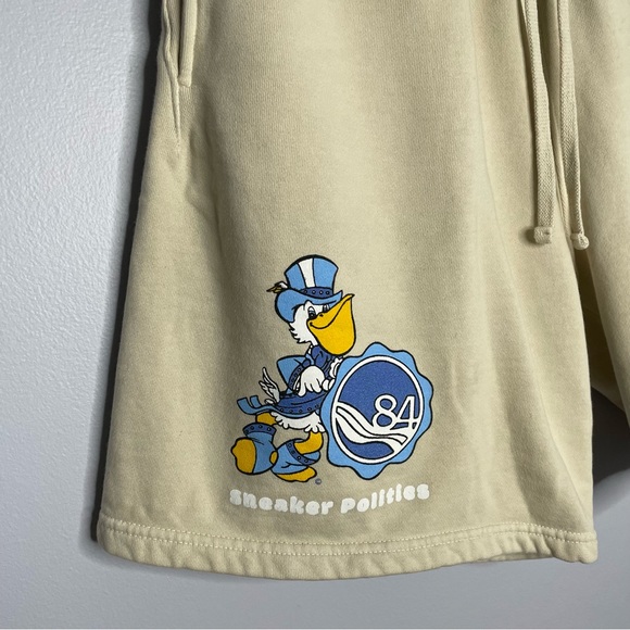 Politics World's Fair Sweat Shorts Knit Cotton Logo - Picture 2 of 6